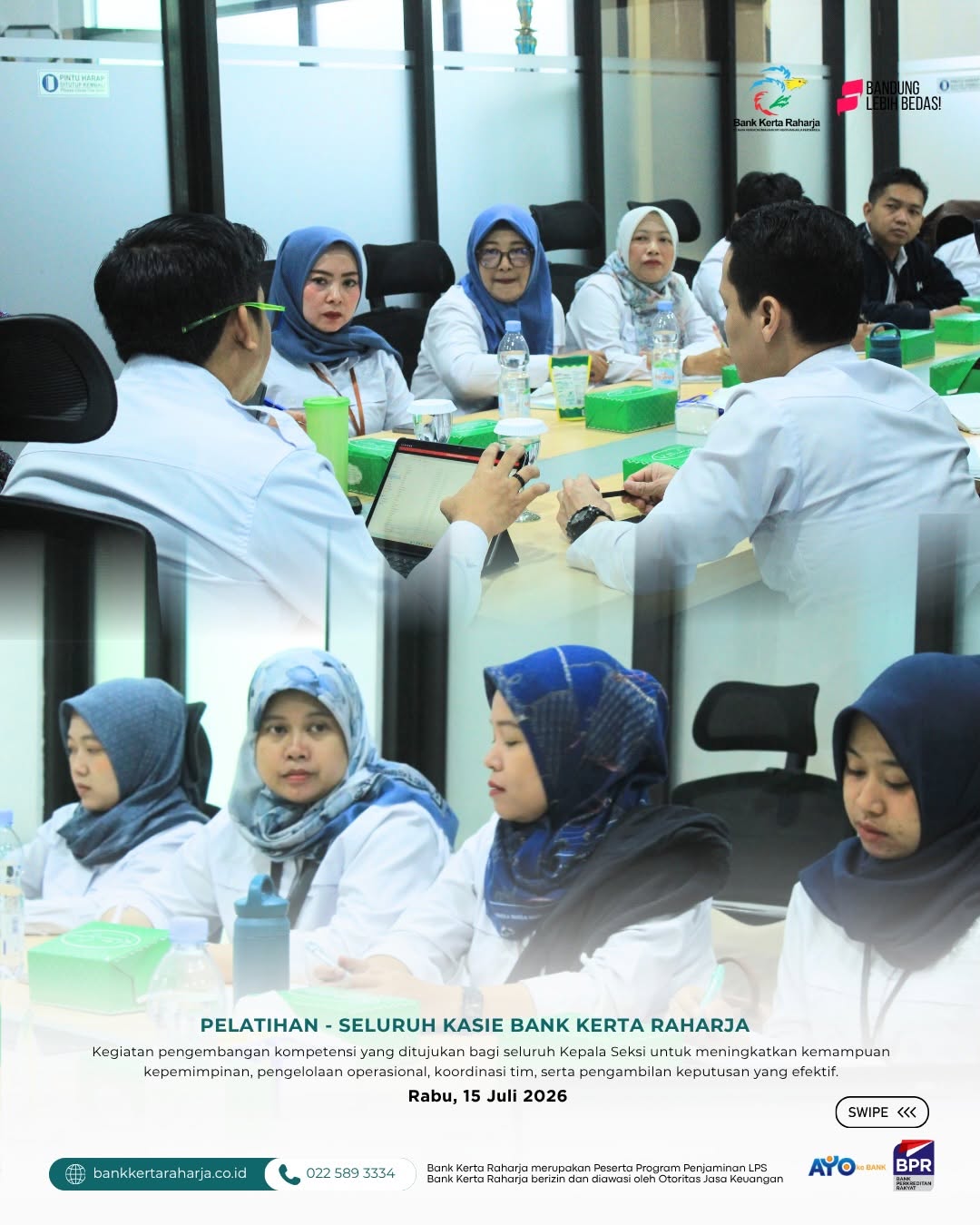 Pelatihan Seluruh Kasie Bank Kerta Raharja